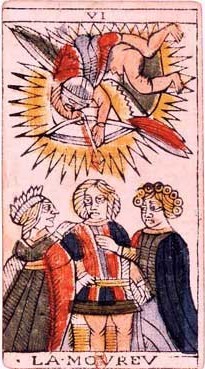 carte tarot de marseille l'amoureux