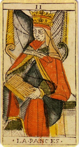 carte tarot de marseille la papesse